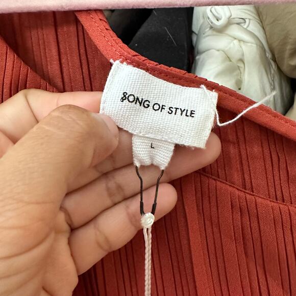 Song of Style Anisah Mini Dress in Chili Red Size Large - Picture 4 of 12